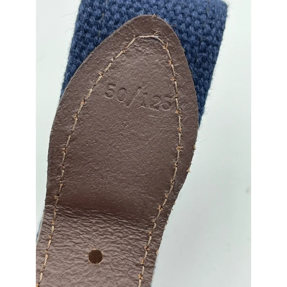 The Belted Cow Three 3 Labs Dogs Belt Leather Brass Buckle Webbing Sz 50